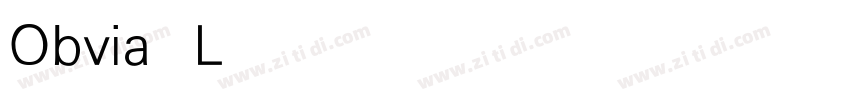 Obvia Light字体转换